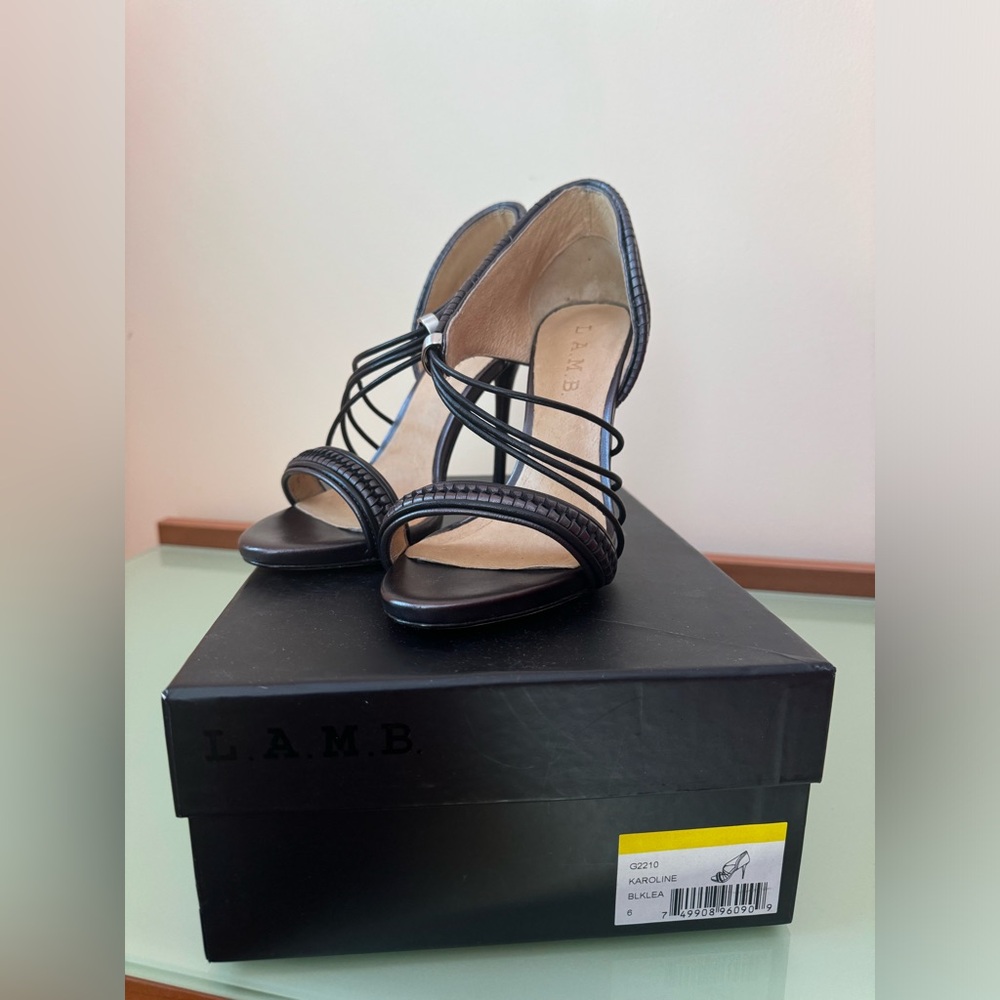 Black L.A.M.B sandals size 6